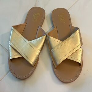 Franco Sarto gold sandals